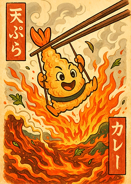Happy Tempura Swing Over Curry