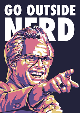 Go Outside Nerd Baby Billy Pop Art