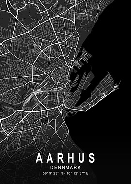 Aarhus Dark Map