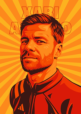 Xabi Alonso Portrait Art