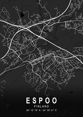 Espoo Dark Map