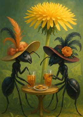 Ants Drinking Tea