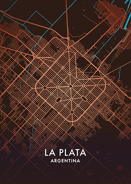 La Plata, Argentina City Map