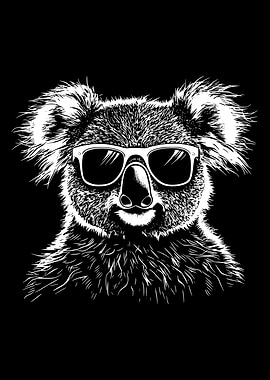 Cool Koala with Sunglasses