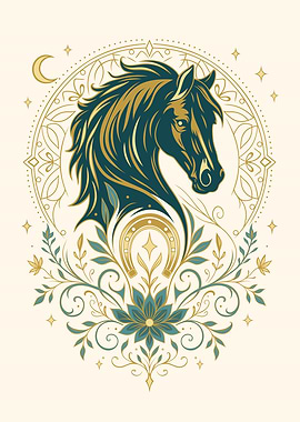 Spiritual Horse Art - Mystical Animal Wall Decor