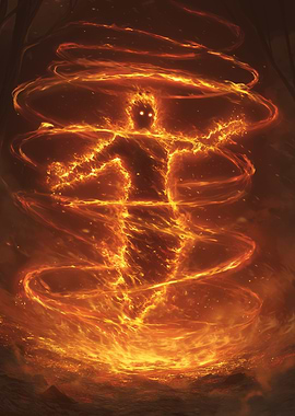 Fire elemental in Swirling Flames