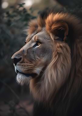 Majestic Lion Portrait