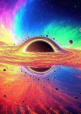 Colorful Black Hole in Space