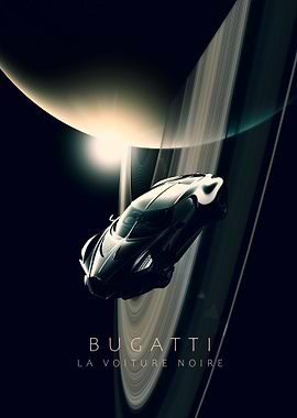 Bugatti La Voiture Noire in Space