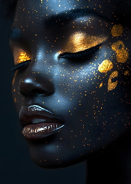 Golden Sparkle Portrait