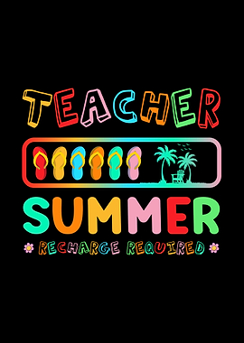 Teacher Summer Recharge Required Graphic