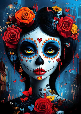 Day of the Dead Woman Portrait