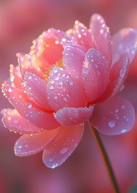 Dew-Kissed Pink Flower