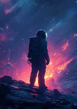 Astronaut on Alien Planet