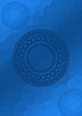 Blue Mandala Pattern