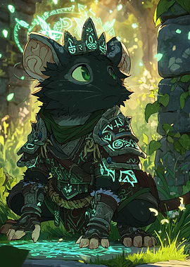 Armored Mouse King in Forest