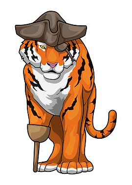 Tiger Pirate Wooden leg