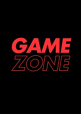 Game Zone Red Text on Black