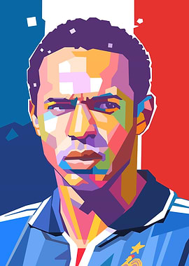 Thierry Henry Pop Art Portrait