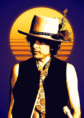 Bob Dylan Retro Portrait