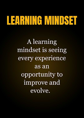 Learning Mindset Inspirational Quote