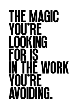 Magic in the Work Text Art