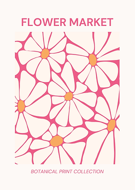 Flower Market Botanical Print