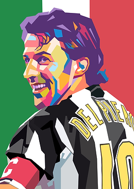 Alessandro Del Piero Pop Art Portrait
