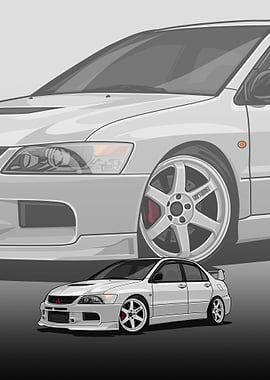Mitsubishi Lancer Evolution poster