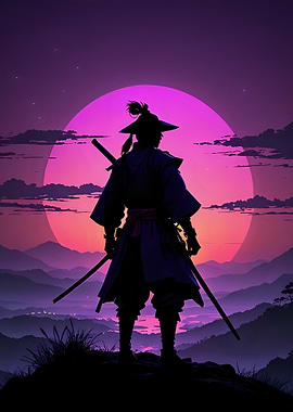 Purple Samurai at Sunset