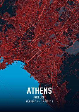 Athens City Map