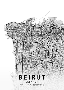 Beirut Light City Map