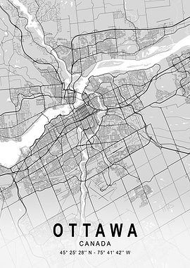 Ottawa Light City Map