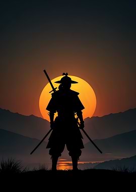 Samurai at Sunset