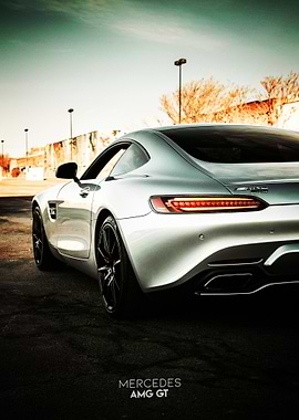 Mercedes AMG GT Silver Car