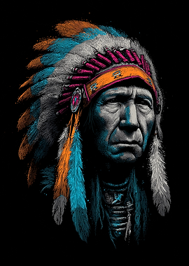 Native American Chief Portrait