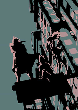 New Heroes Silhouette with Figures