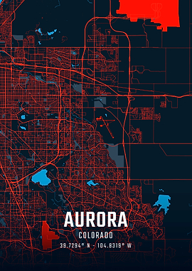 Aurora Colorado City Map