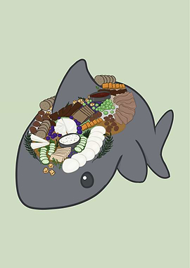 Shark Charcuterie Board