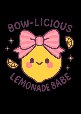 Bow-licious Lemonade Babe Cartoon