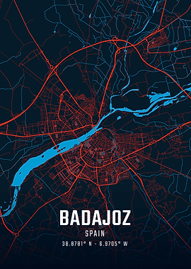 Badajoz City Map