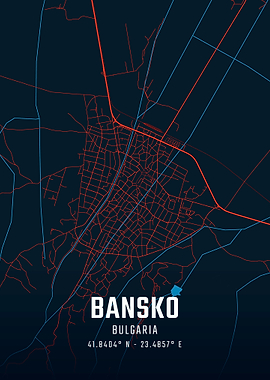 Bansko City Map