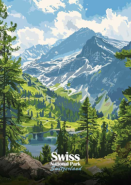 Swiss National Park, Switzerland Landscape