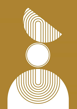 Abstract Geometric Shapes Art Print