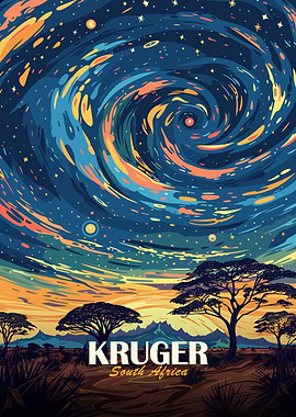 Kruger National Park Art Poster