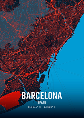 Barcelona City Map