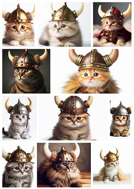 Cats as Vikings