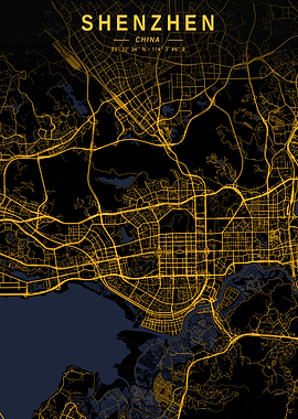 Shenzhen Golden City Map