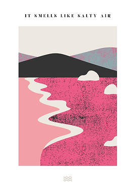 Salty Air Minimalist Landscape Art