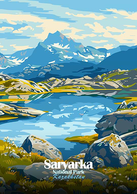 Saryarka National Park Kazakhstan Landscape Art